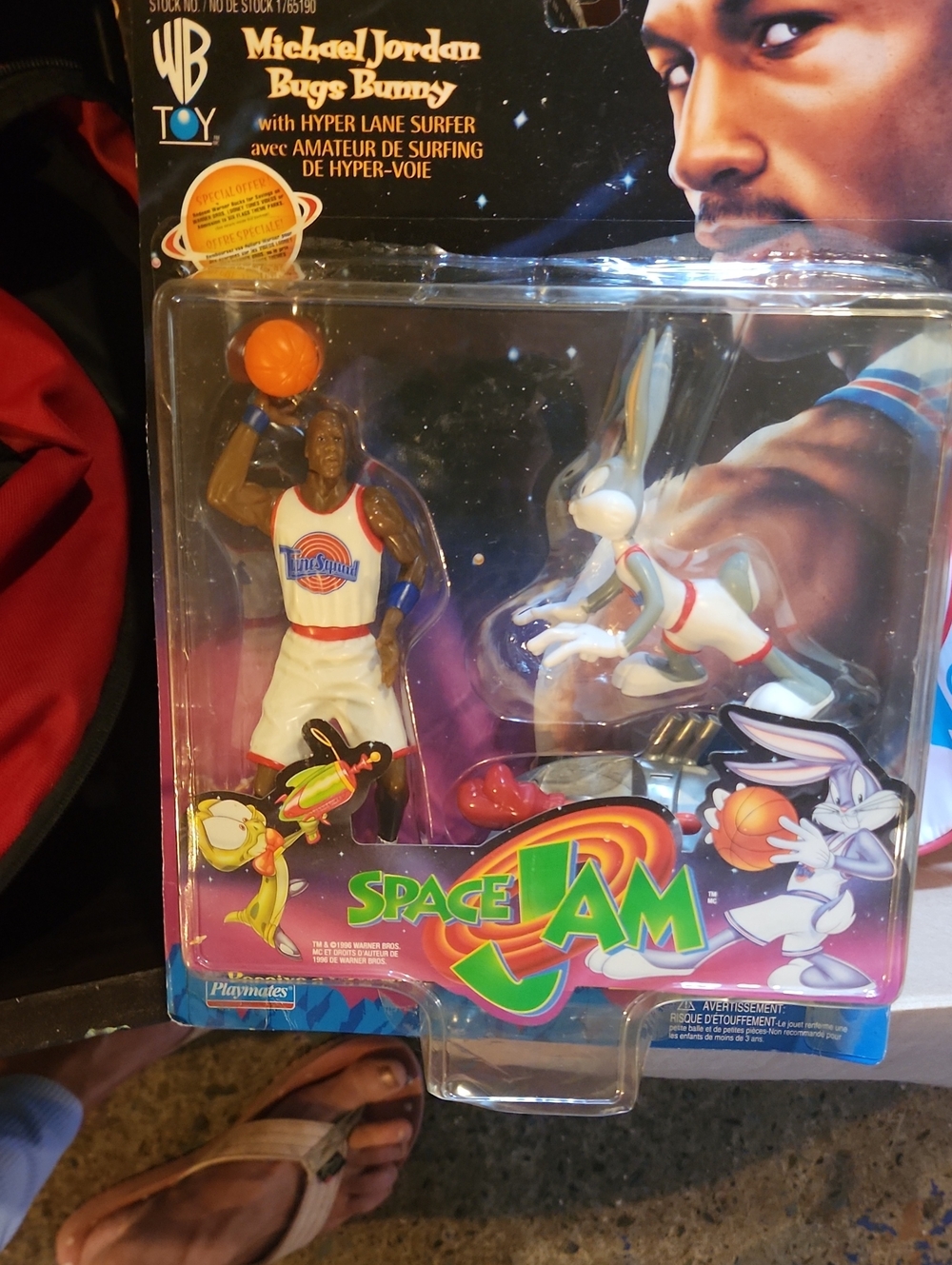 Space Jam Michael Jordan & Bugs Bunny Action Figures - White/Blue/Red